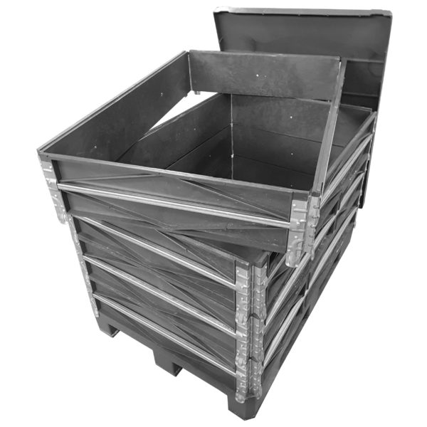 Nadstawa paletowa jest wzmocniona ocynkowanym stalowym profilem